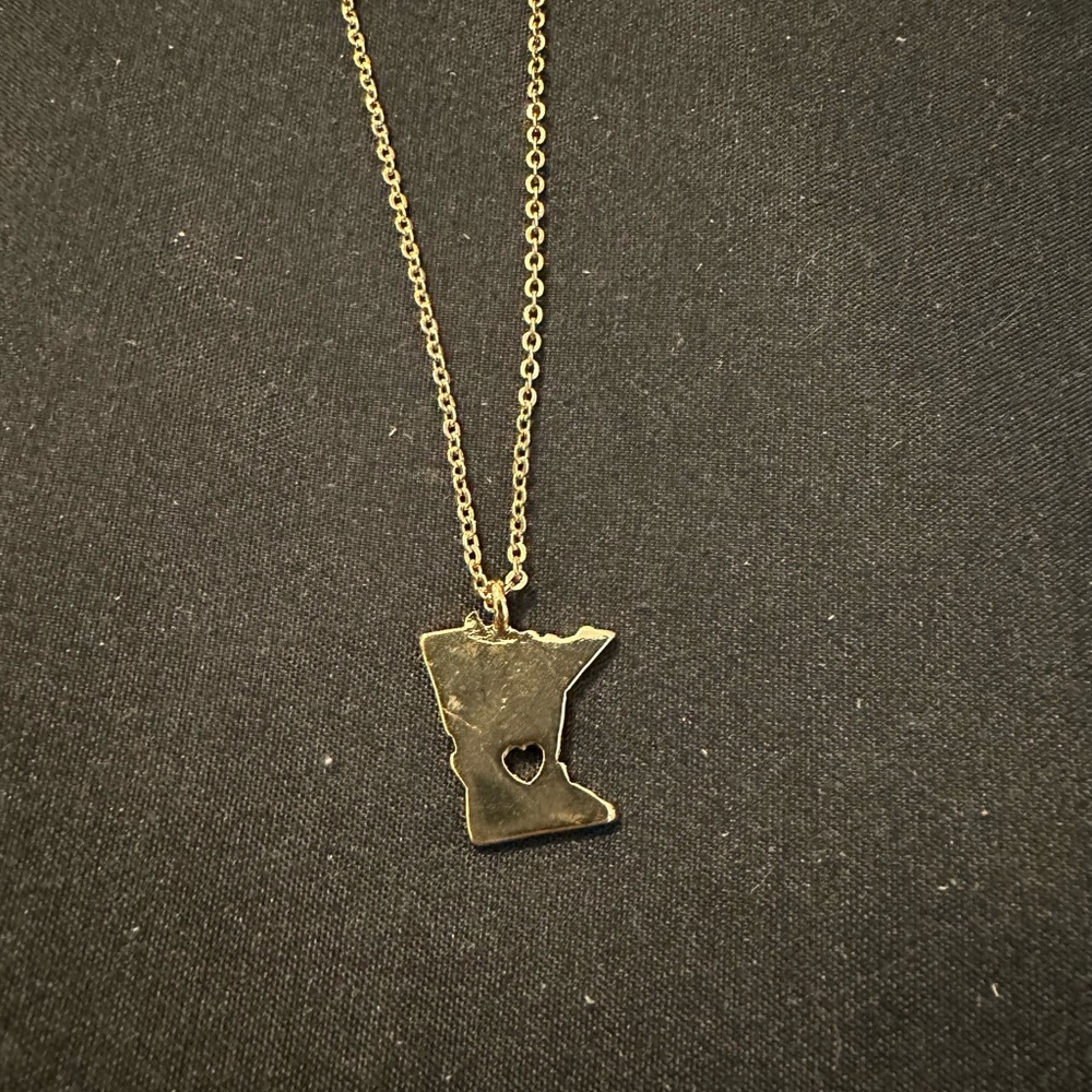 Gold State Minnesota Necklace